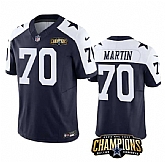 Men & Women & Youth Dallas Cowboys #70 Zack Martin Navy White 2023 F.U.S.E. NFC East Champions Patch Stitched Jersey,baseball caps,new era cap wholesale,wholesale hats